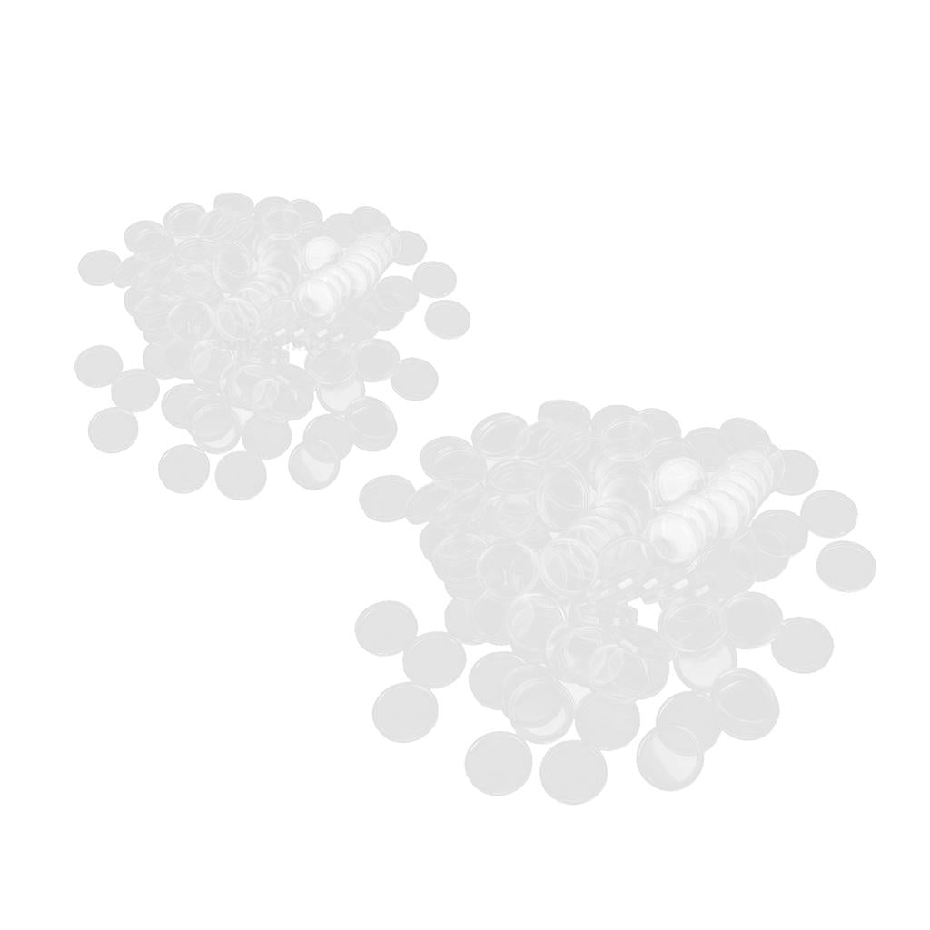 200PCS Coin Holder Capsules Clear Case Box for Coin Protection 36mm & 28mm