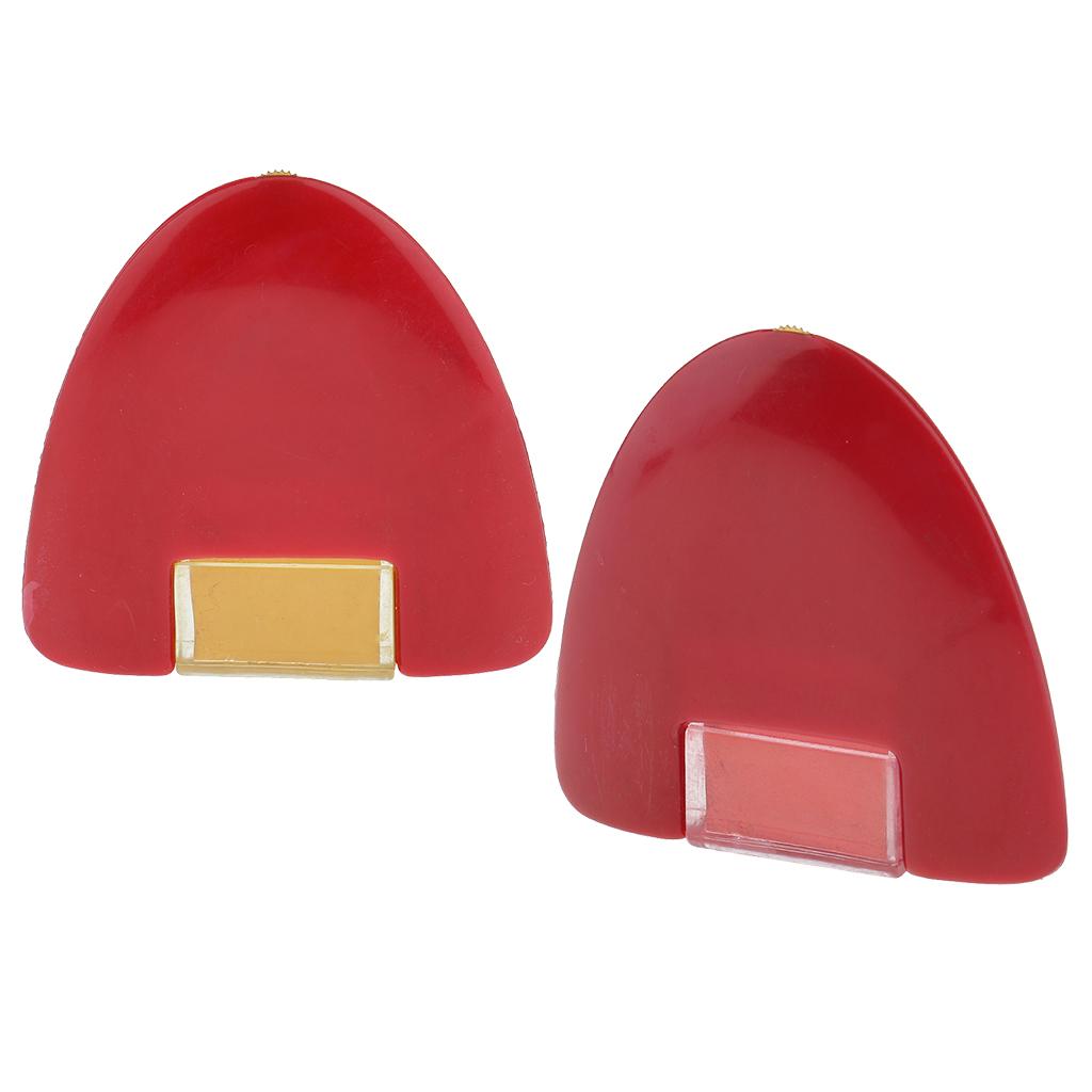 2Pcs Tailors Sewing Dressmakers Marking Chalk with Plastic Gear Yellow Red