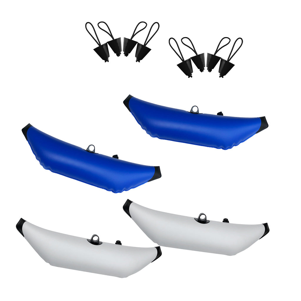 12 Pieces Inflatable Outrigger Stabilizer Water Float & Kayak Scupper Plug