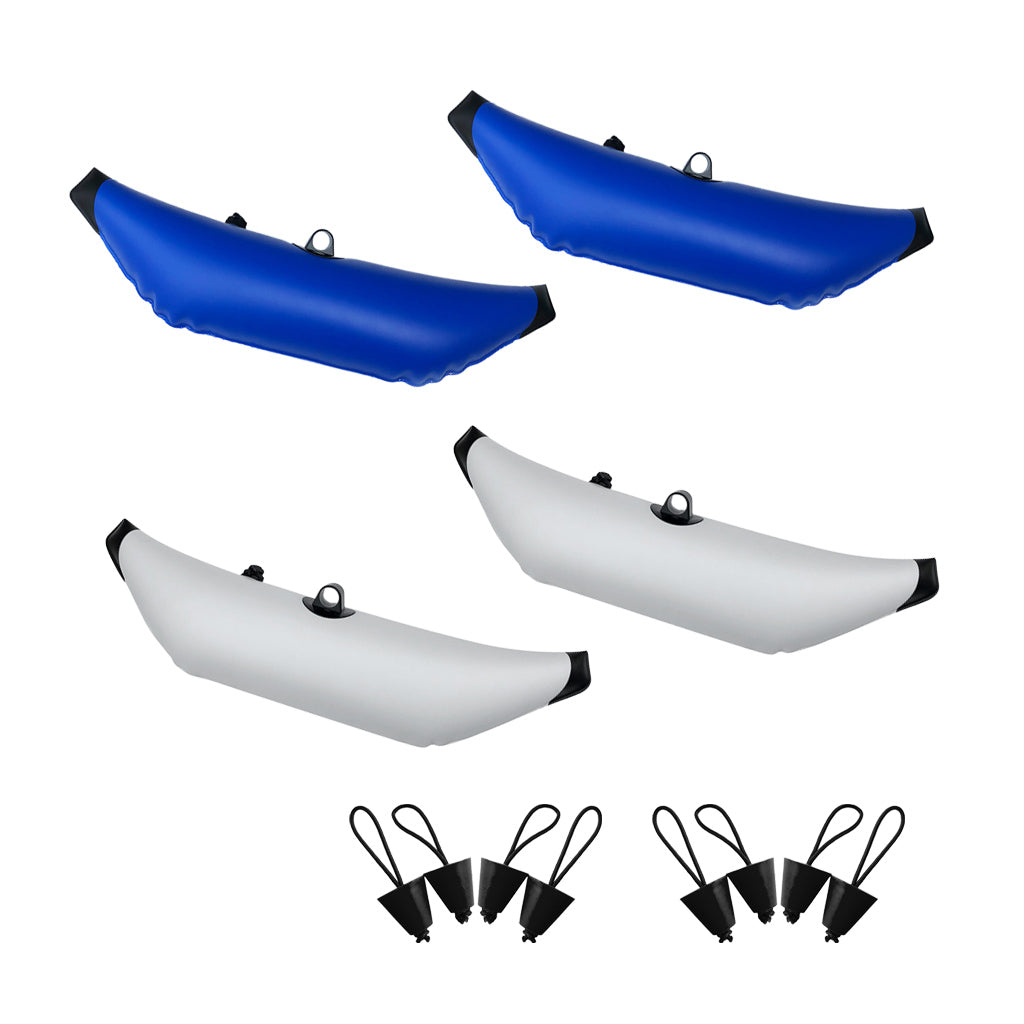 12 Pieces Inflatable Outrigger Stabilizer Water Float & Kayak Scupper Plug