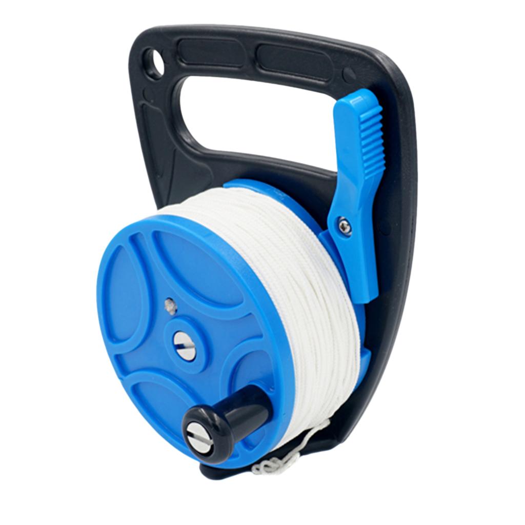 2 Pieces Scuba Diving Multi Purpose Dive Wreck Cave Reel with Handle Line