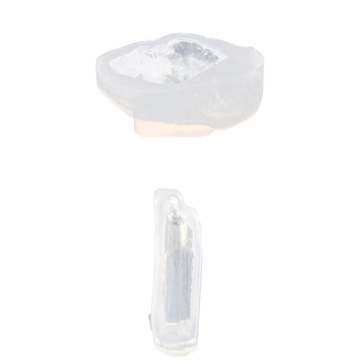 2 Pieces Wood Stone Shape Silicone Mould Mold for Ornament Resin Casting