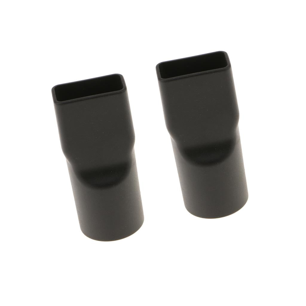 32mm Round to Square Neck Vacuum Cleaner Brush Nozzle Connector Adapter 2pcs