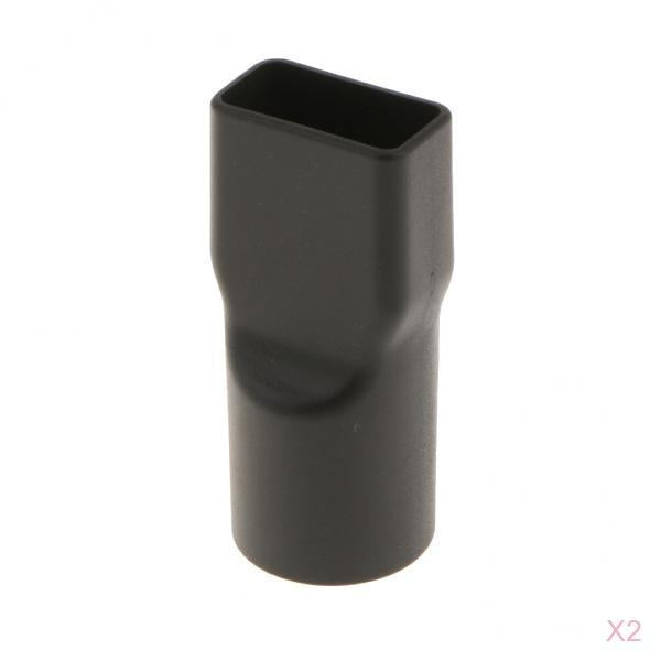 32mm Round to Square Neck Vacuum Cleaner Brush Nozzle Connector Adapter 2pcs