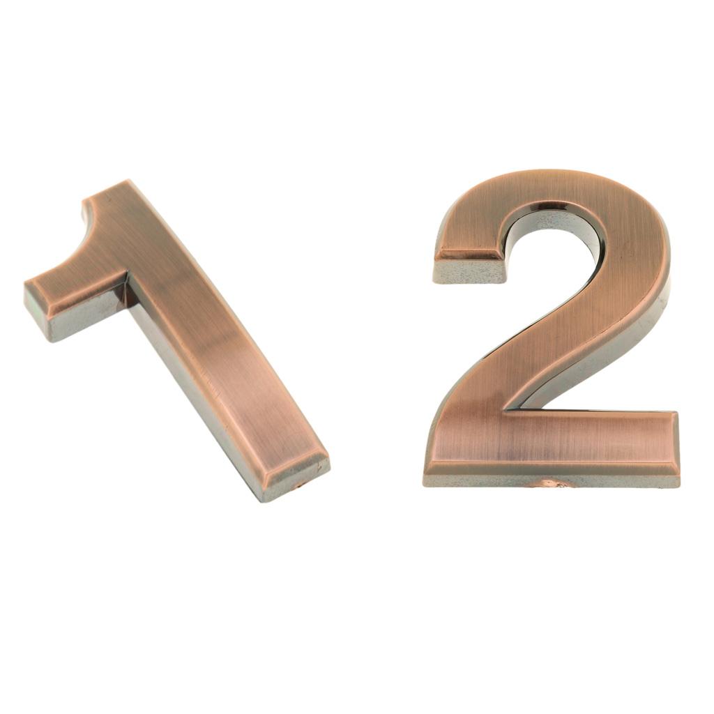 2Pcs Antique Door Number Room Plate Address Office Home House Hotel Sign
