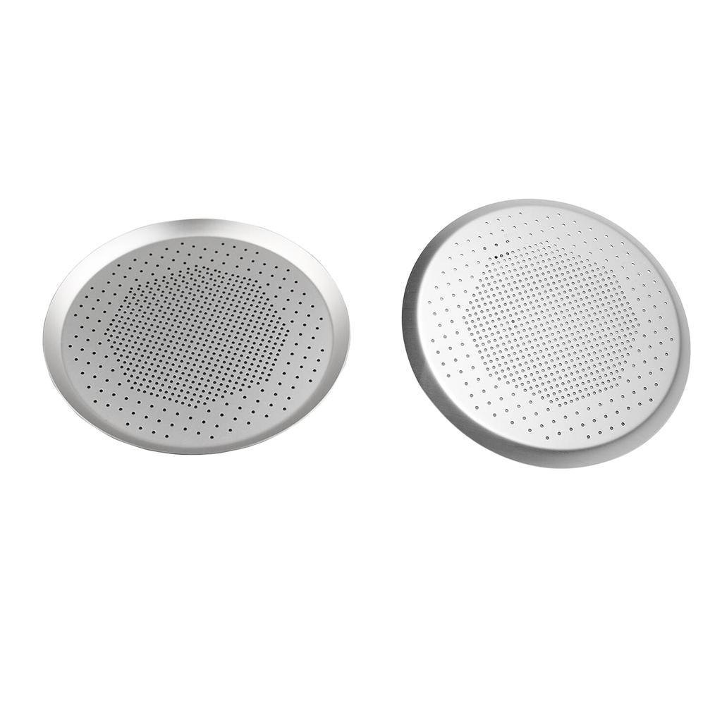 2pcs Anodized Aluminum Alloy Pizza Baking Plate Nonstick Coating 10 inch