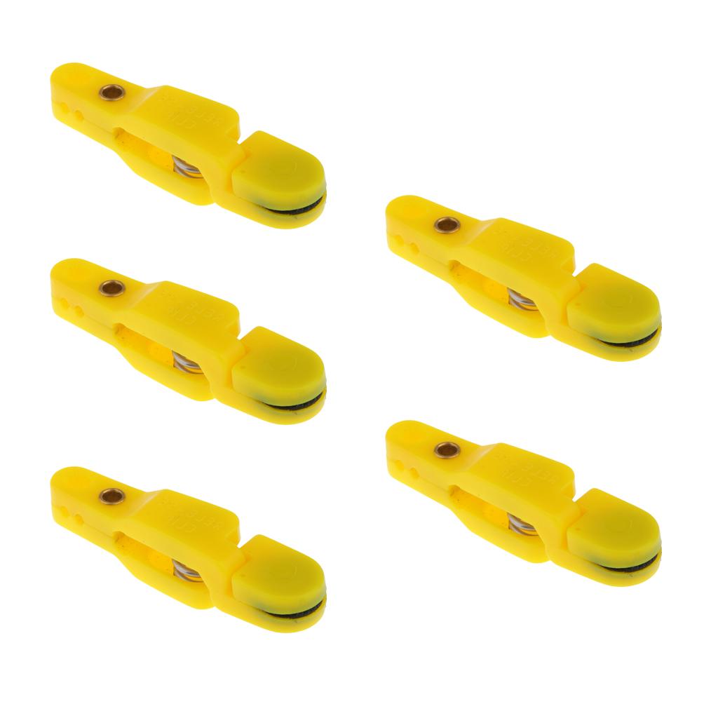 5pcs Snap Release Clip for Weight, Planer Board, Kite, Heavy Tension Yellow
