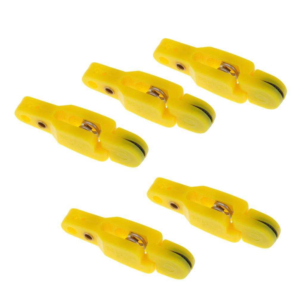 5pcs Snap Release Clip for Weight, Planer Board, Kite, Heavy Tension Yellow