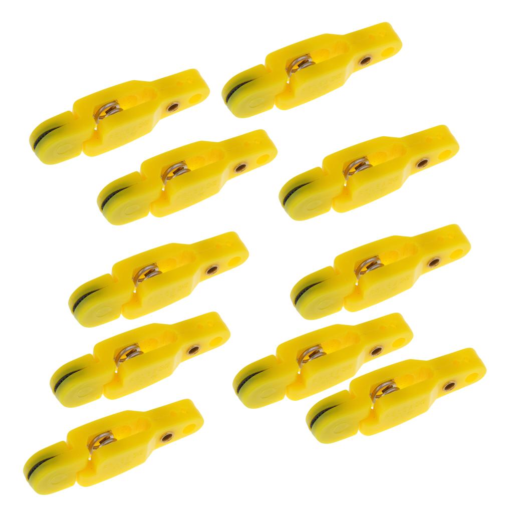 10x Snap Release Clip for Weight Planer Board Kite Offshore Fishing Yellow