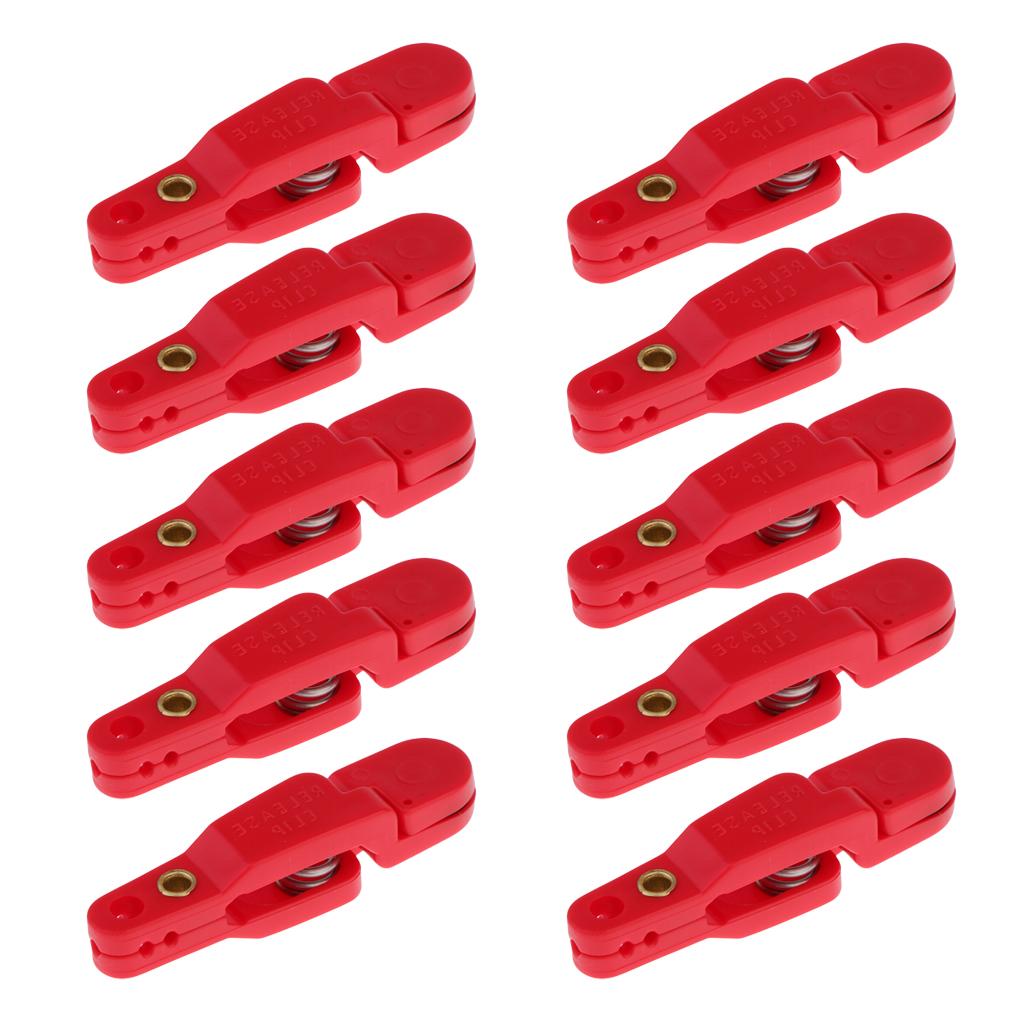 10x Snap Release Clip for Weight Planer Board Kite Offshore Fishing Red