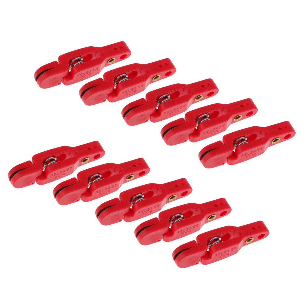 10x Snap Release Clip for Weight Planer Board Kite Offshore Fishing Red