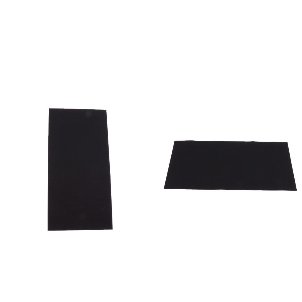 2pcs Clothing Self-adhesive Repair Patches Mending Tape Applique Decor Black