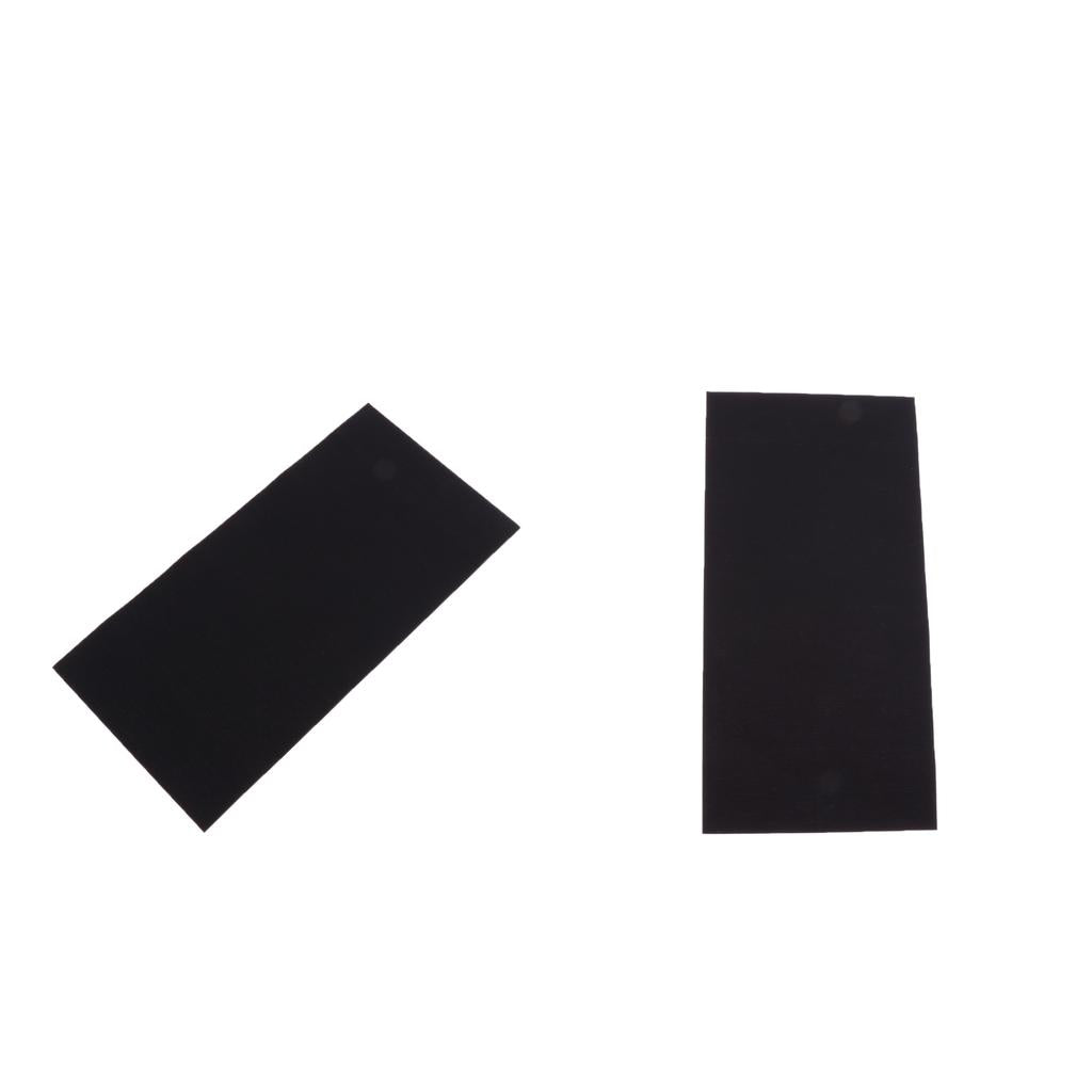 2pcs Clothing Self-adhesive Repair Patches Mending Tape Applique Decor Black