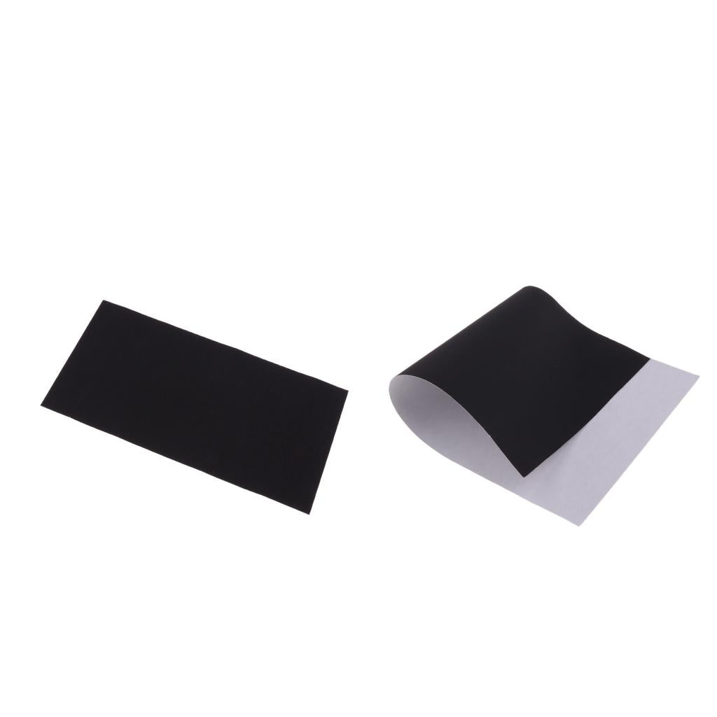 2pcs Clothing Self-adhesive Repair Patches Mending Tape Applique Decor Black