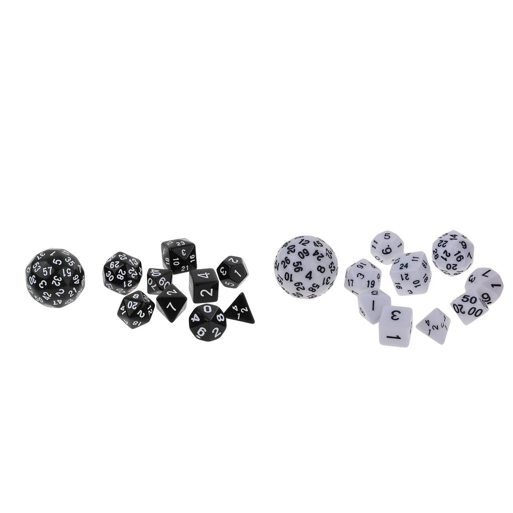 20x Digital Dices Multi-sided Dice Set for RPG Role-Playing Game Accessories