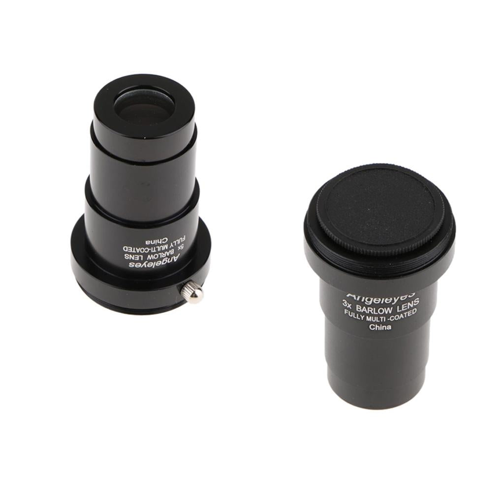 5X+3X Barlow Lens Telescope Eyepiece Astronomical Photography for Celestron