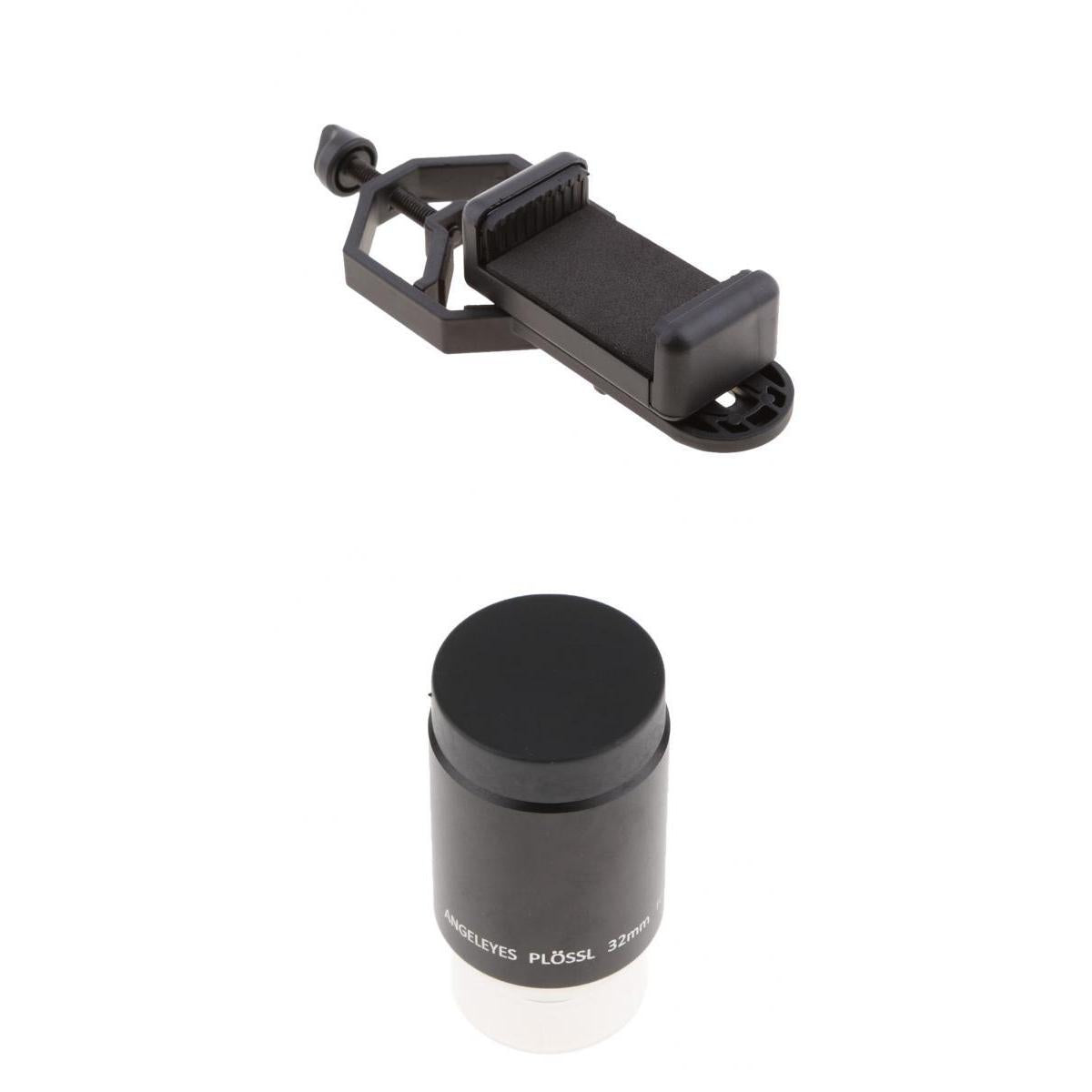 32mm Focal Length Plossl Telescope Eyepiece 1.25 + Phone Telescope Mount"