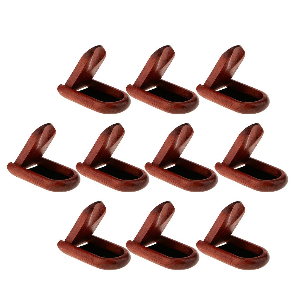 10 Pieces Durable Foldable Rosewood Smoking Pipe Stand Rack Holder Men Gift