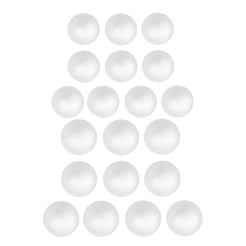 20 Pieces 4cm 5cm White Modelling Craft Styrofoam Polystyrene Foam Balls