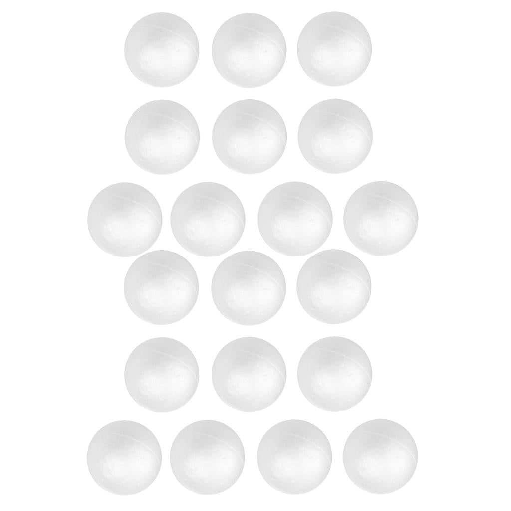 20 Pieces 4cm 5cm White Modelling Craft Styrofoam Polystyrene Foam Balls