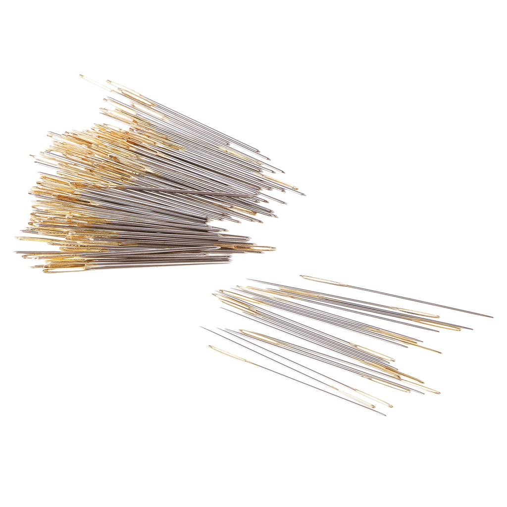 120Pcs Large Eye Embroidery Fabric Cross Stitch Needle DIY Craft 26# 28#