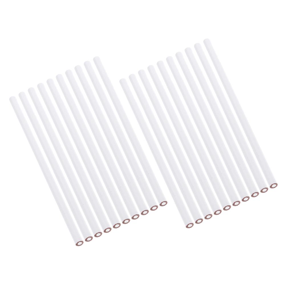20 Pieces China Marker Wax Pencil Non Toxic Glass Metal Wood Fabric White