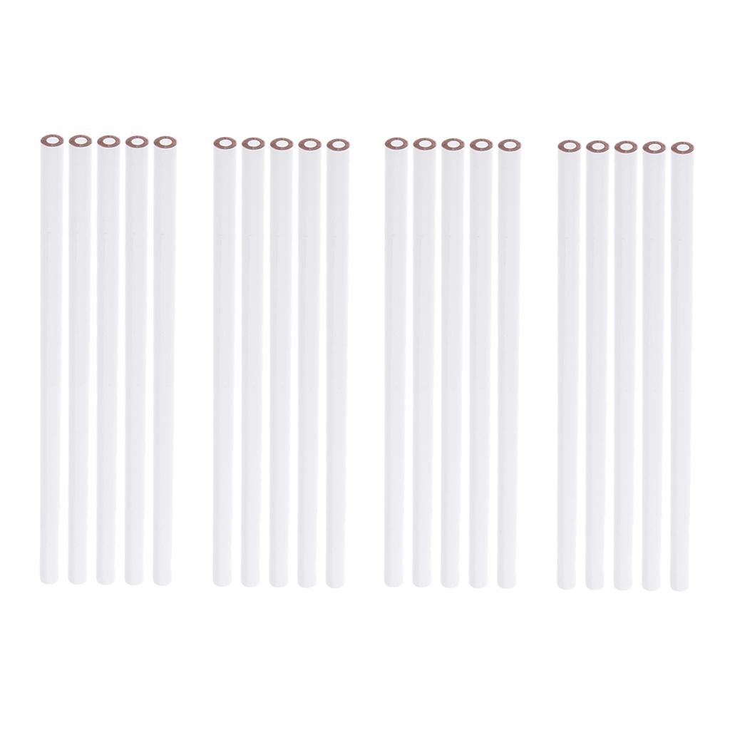 20 Pieces China Marker Wax Pencil Non Toxic Glass Metal Wood Fabric White