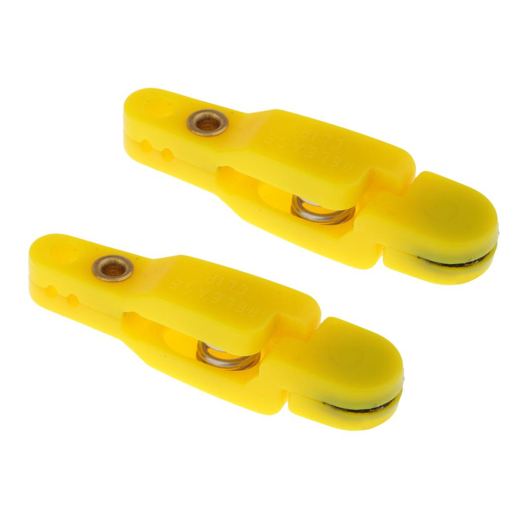 2pcs Snap Release Clip for Weight, Planer Board, Kite, Heavy Tension Yellow