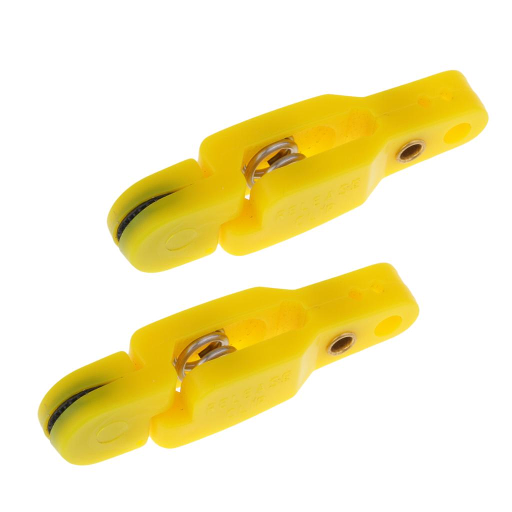 2pcs Snap Release Clip for Weight, Planer Board, Kite, Heavy Tension Yellow