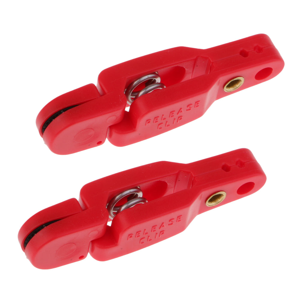 2pcs Snap Release Clip for Weight, Planer Board, Kite, Heavy Tension Red