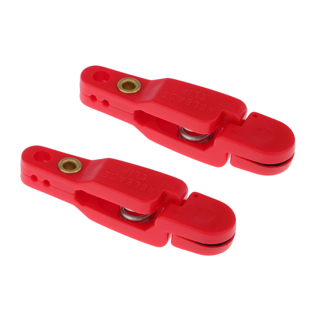 2pcs Snap Release Clip for Weight, Planer Board, Kite, Heavy Tension Red