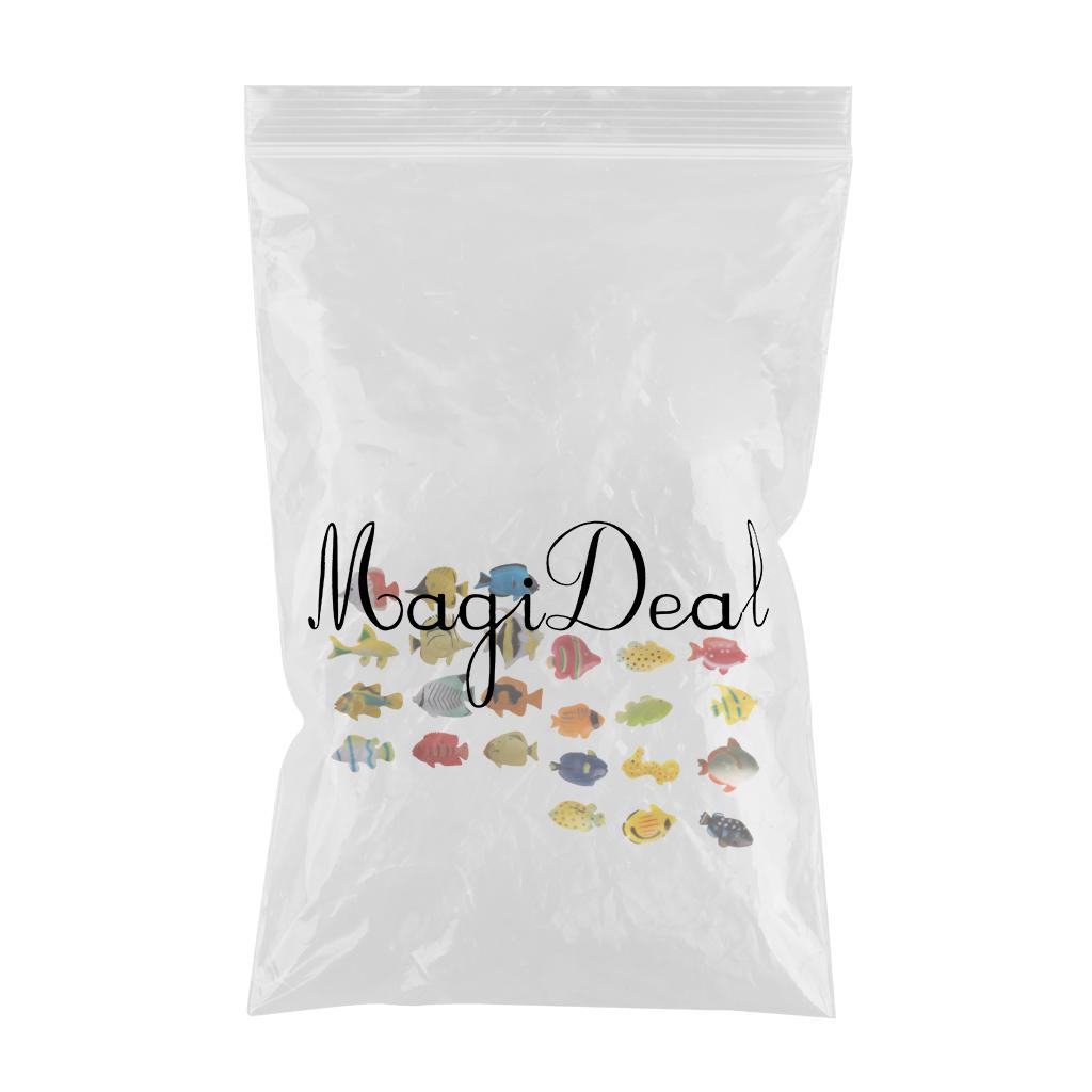 24-piece Plastic Marine Animal Fish Model Educational Toy Party Bag Fillers