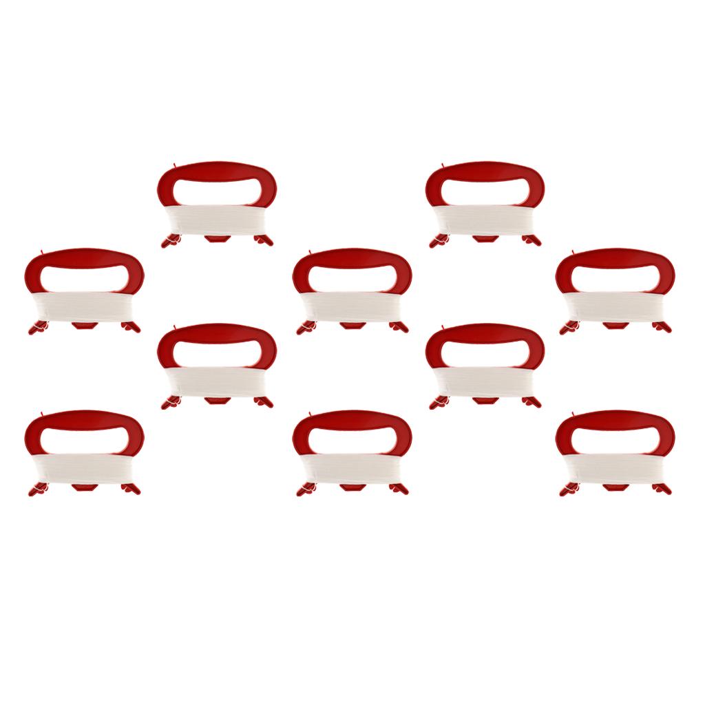 10pcs Kite Handle & 100m Kite Line for Camping Fishing Outdoor Activity Red