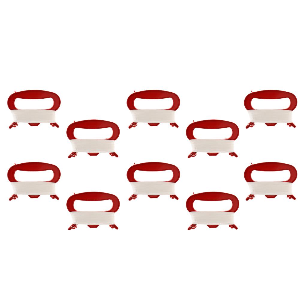 10pcs Kite Handle & 100m Kite Line for Camping Fishing Outdoor Activity Red