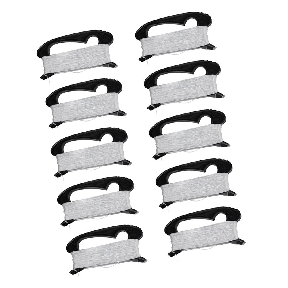 10x Kite Handle & 100m Kite Line for Camping Fishing Outdoor Activity Black