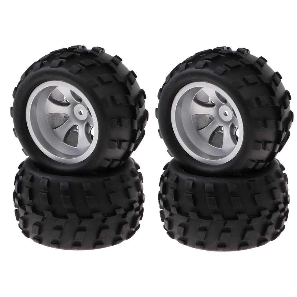 4 Pieces 1/18 Car Spare Parts Right Tire for 1:18 Wltoys A979 A979-B A979-A