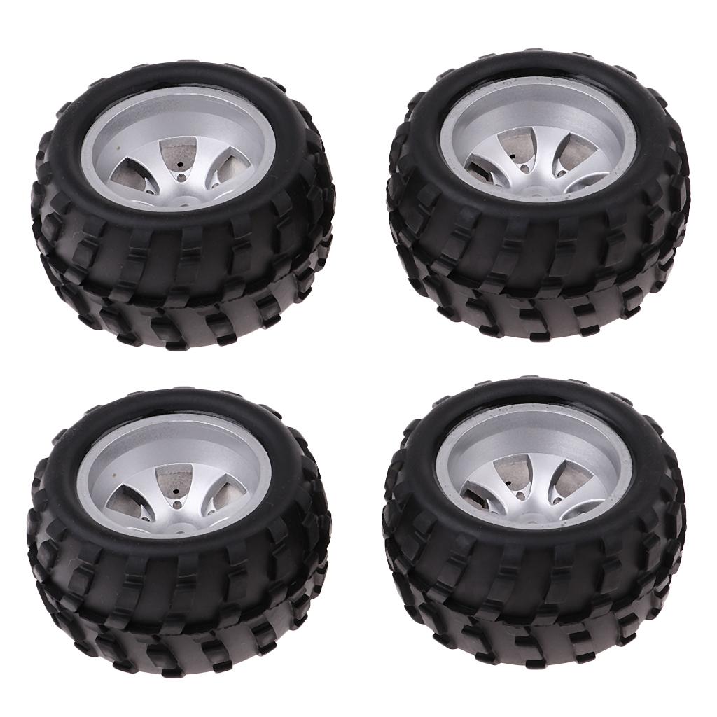 4 Pieces 1/18 Car Spare Parts Right Tire for 1:18 Wltoys A979 A979-B A979-A