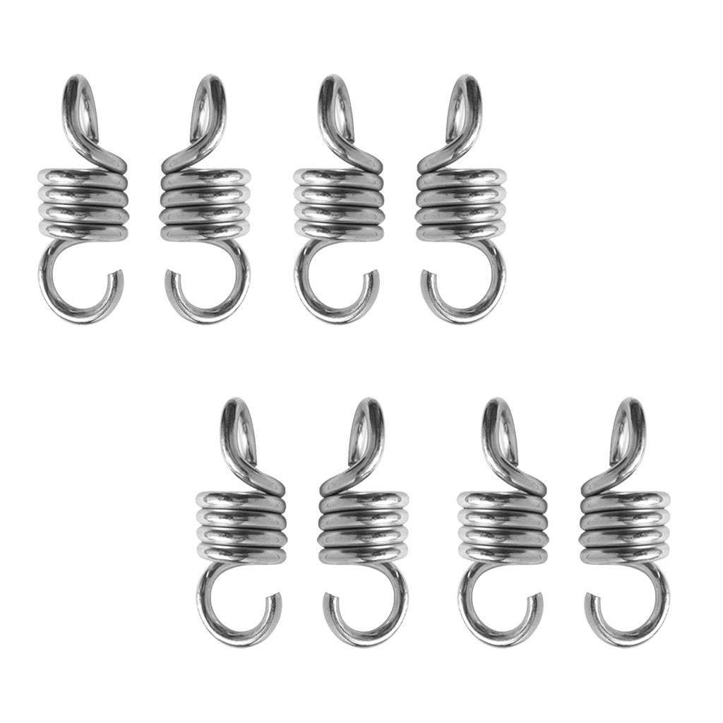 4 Pair Extension Spring Suspension Hook Hanger for Yard Swing Hammock Chair