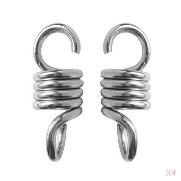 4 Pair Extension Spring Suspension Hook Hanger for Yard Swing Hammock Chair