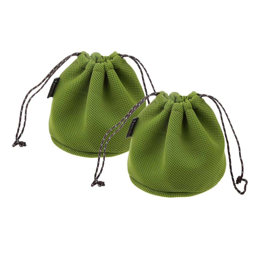 2pcs Outdoor Camping Hiking Cookware Set Storage Bag for Cooking Pots Pans
