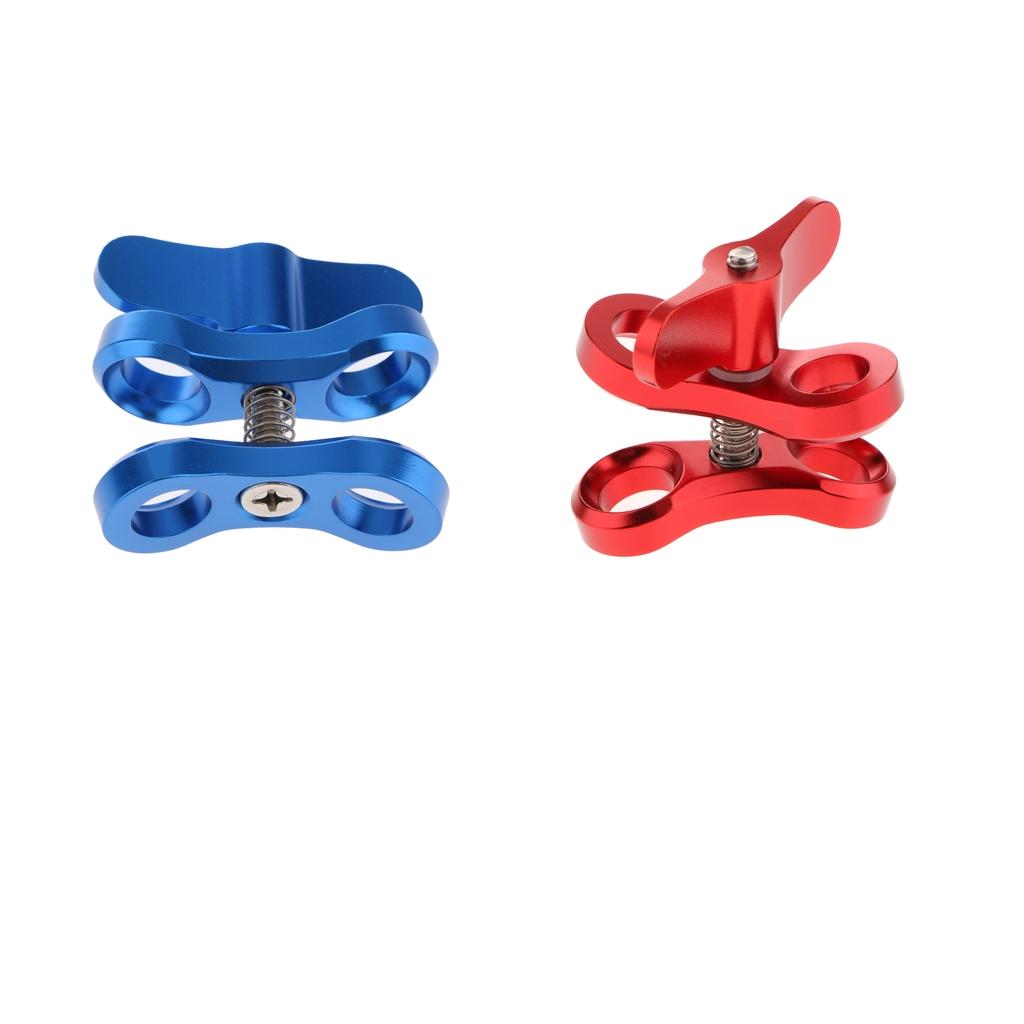 2 Pcs Underwater Diving Ball Join Connector Clamp Mount Arm for Flashlight