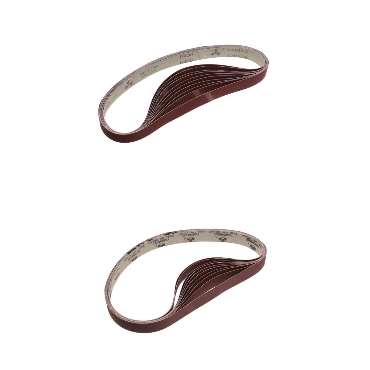 20Pcs 1 x 30" Aluminum Oxide Abrasive Belts Sanding Belts 400 Grit 600 Grit"