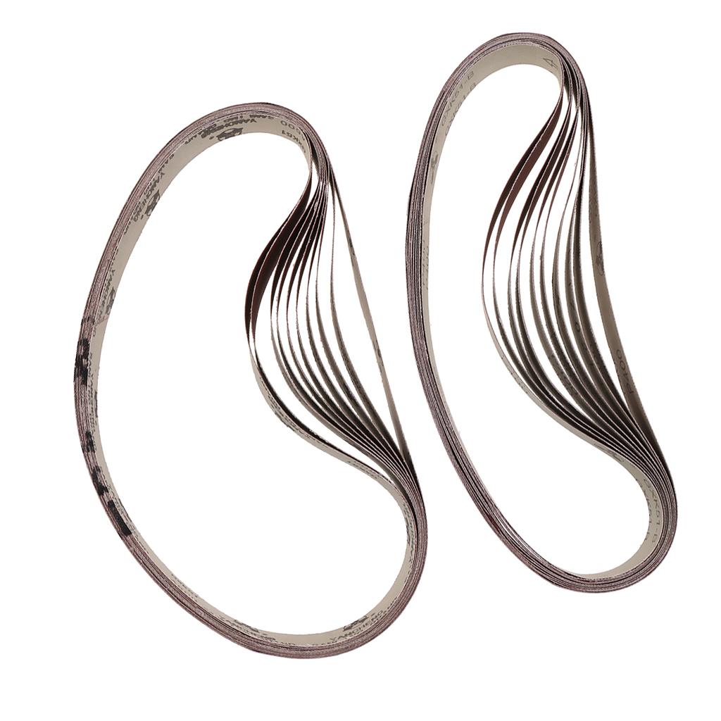 20Pcs 1 x 30" Aluminum Oxide Abrasive Belts Sanding Belts 400 Grit 600 Grit"