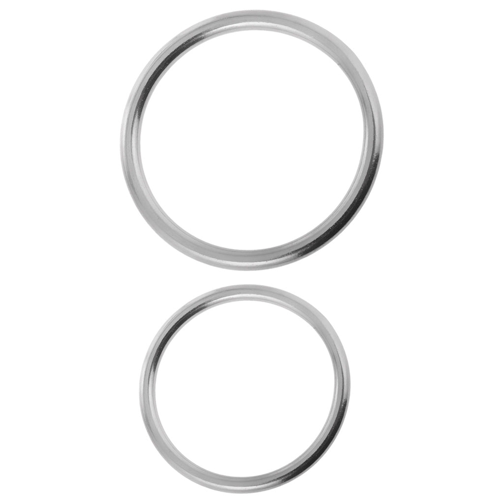 2Pcs Seamless Stainless Steel O Round Rings Circle Craft Webbing Boat