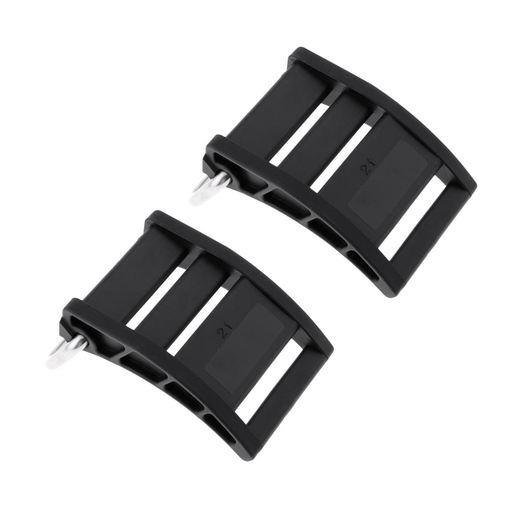 2 Pieces Scuba Diving Dive BCD Tank Strap Cam Buckle Fits Standard 5cm Belt