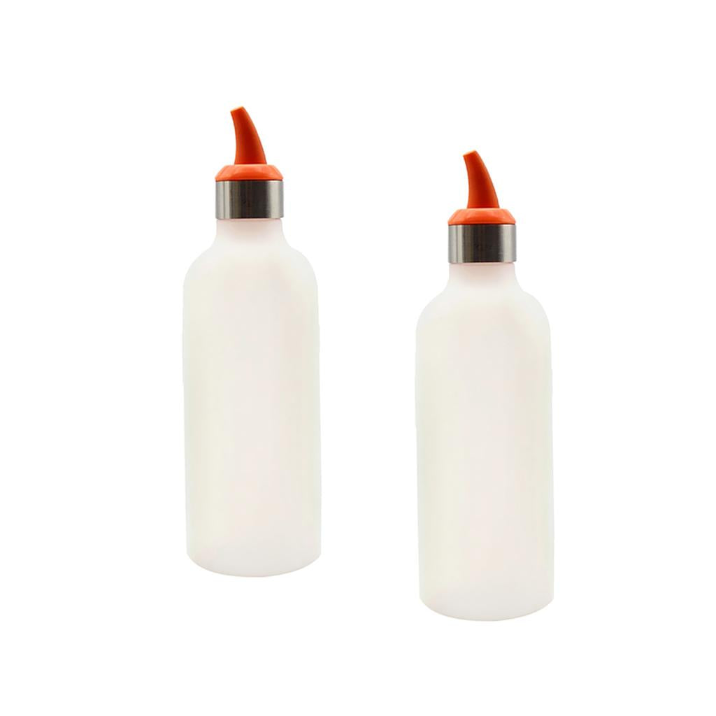 2 piece 450ml Squeeze Bottle Ketchup Mustard Sauce Vinegar Honey Dispenser