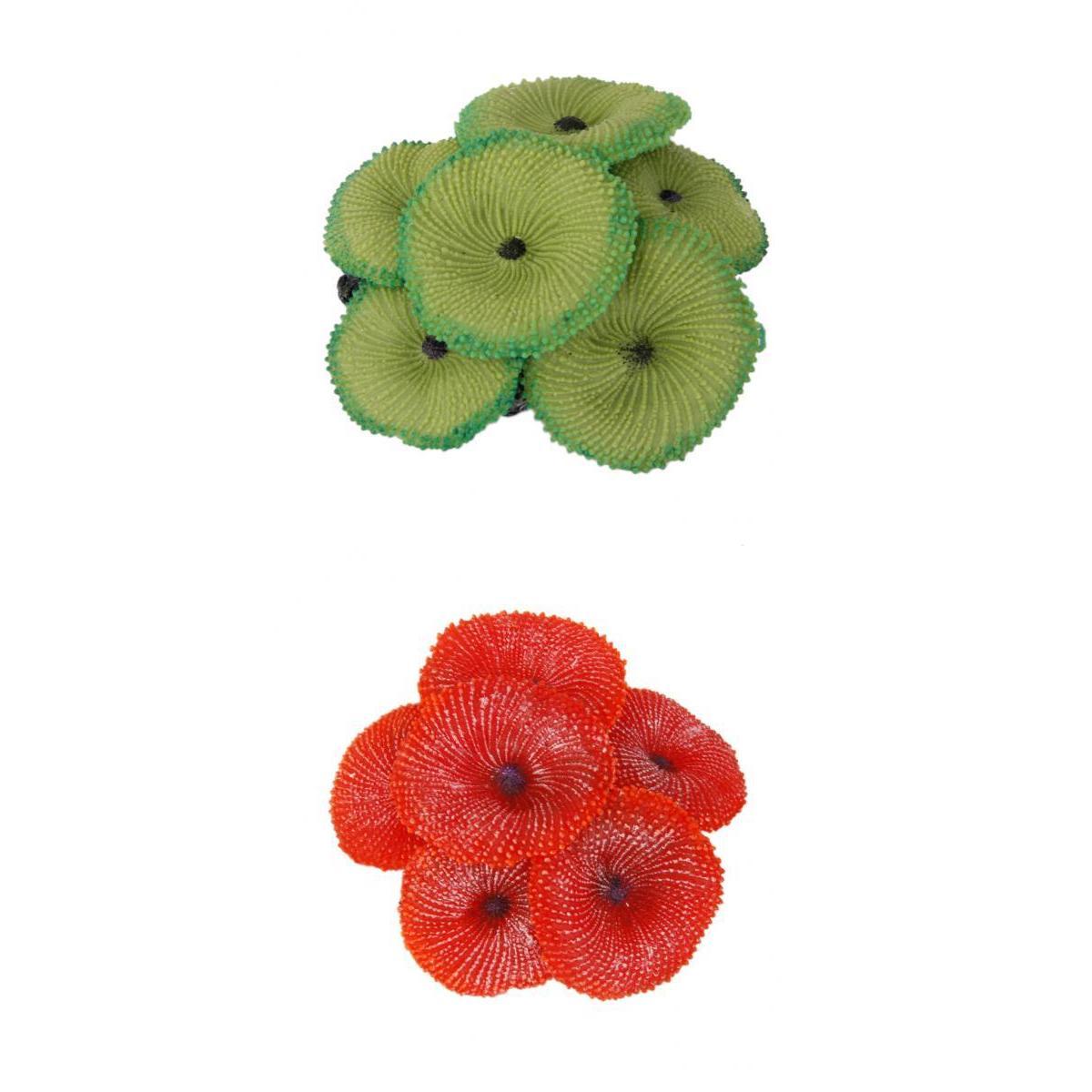 2 pcs Artificial Coral Plant Fake Ornament Decor For Aquarium Fish Tank