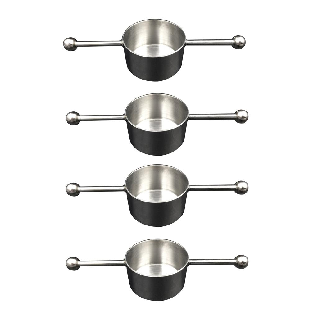 4 Pieces Bar Jigger with Two Handles 1 Ounce Liquor Measuring Bartender Tool