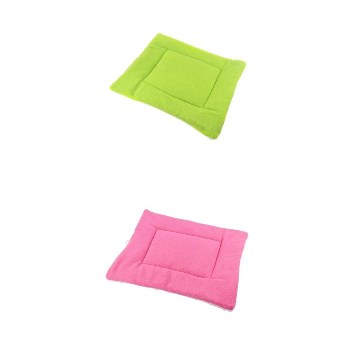 2Pcs Pet Dog Cat Sleep Mat Kennel Pad Puppy House Crate Nest Bed Cushion S
