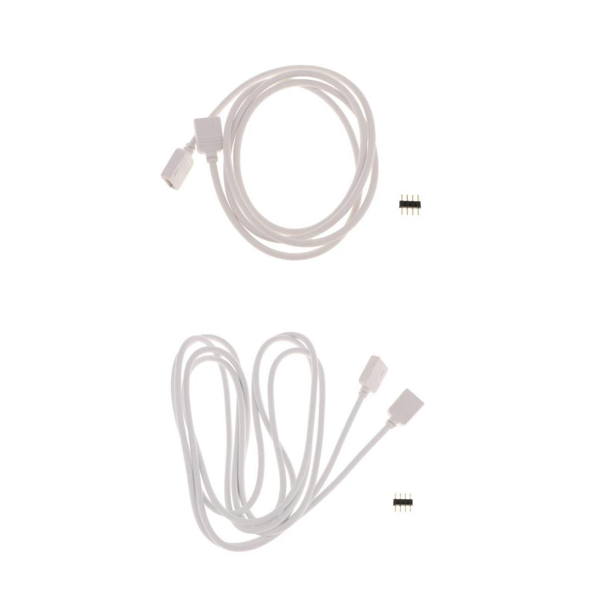 2x 5050 3528 RGB LED Strip Light Extension Cable Connector Line 4 Pin 1m& 2m